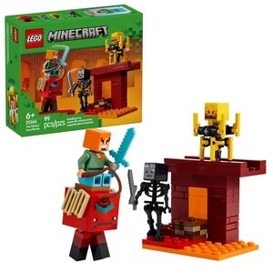 LEGO Minecraft The Nether Lava Battle Toy and Playset - Building Minecraft Toy